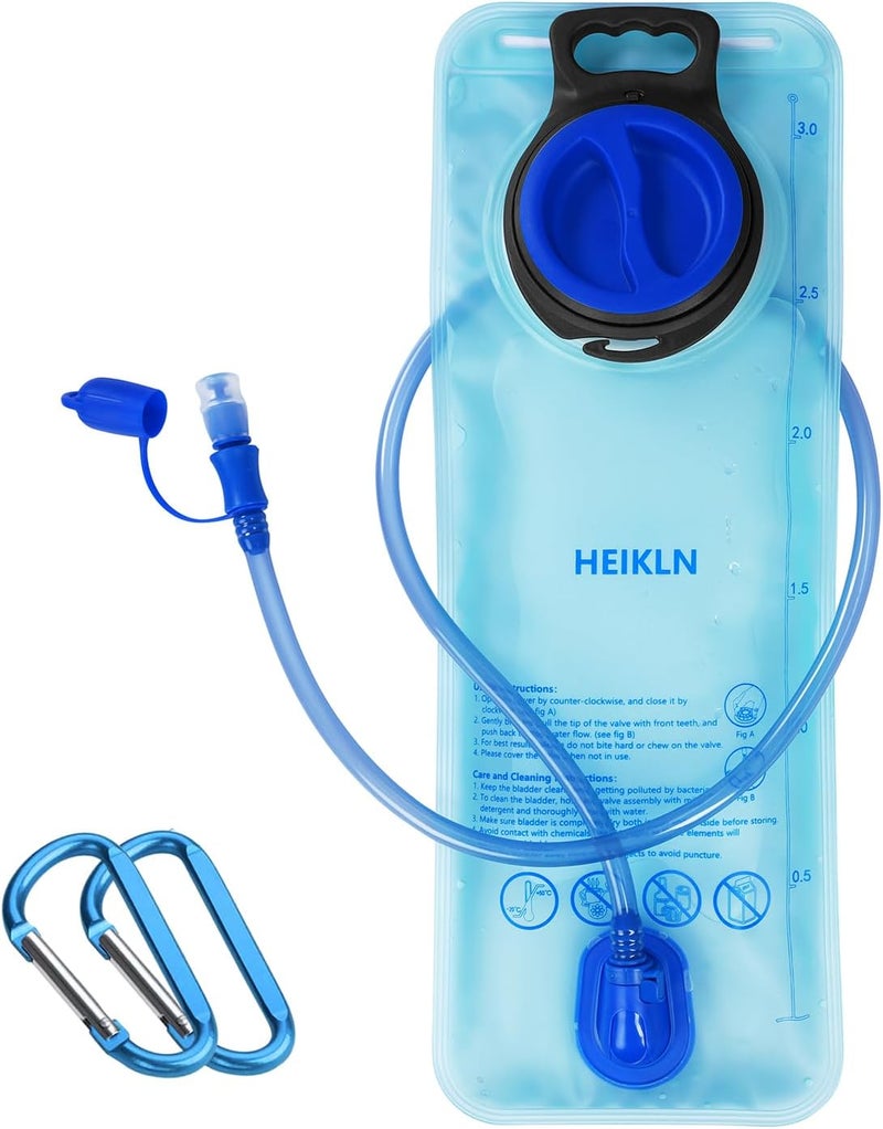 HEIKLN Hydration Bladder 1.5L-2L-3L,Leak Proof Water Reservoir, BPA Free Military Water Storage Bladder Bag Hydration Pack Replacement Easy Clean for Bicycling Hiking Camping Hunting Running - Image 1